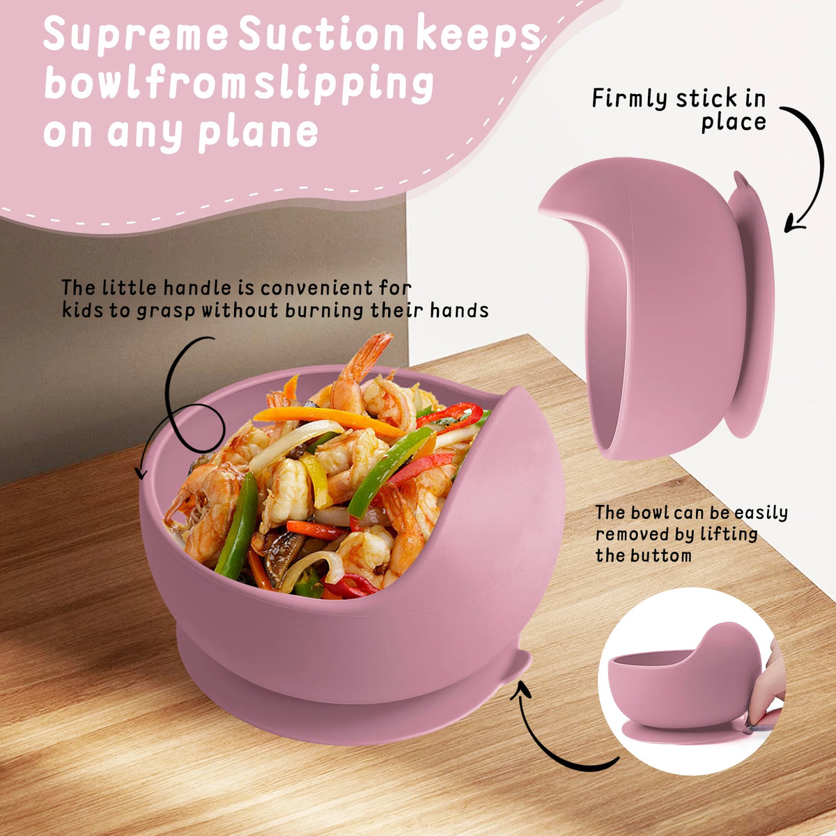 Suction Silicone Baby Bowl & Spoon Set
