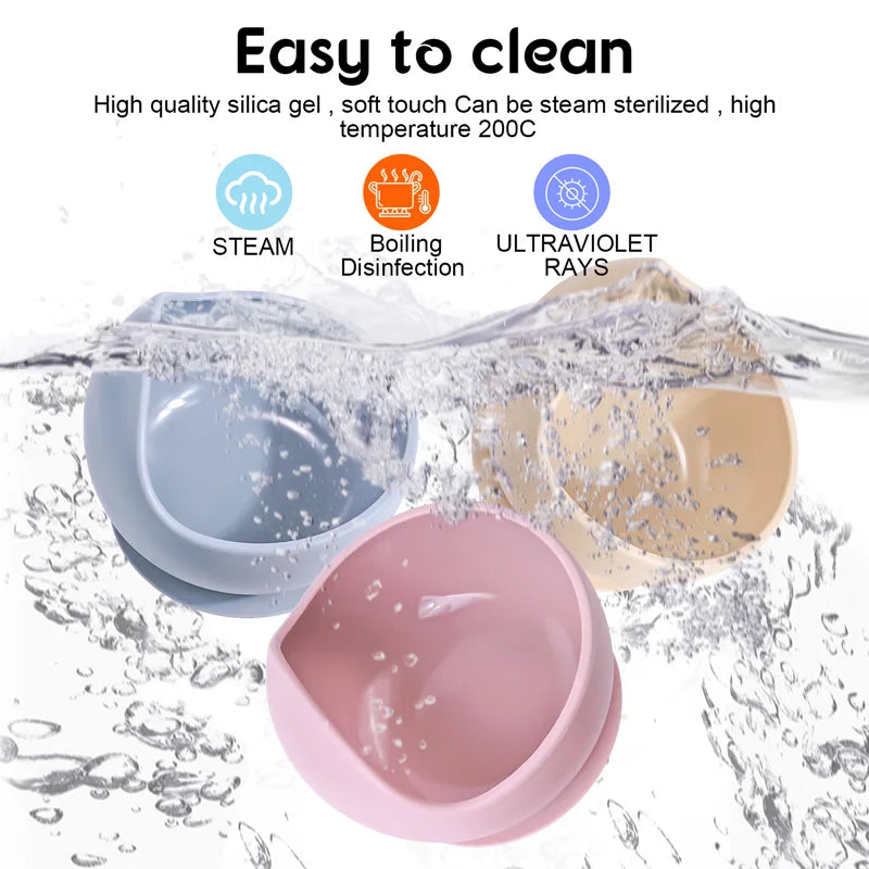 Suction Silicone Baby Bowl & Spoon Set