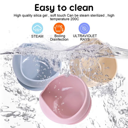 Suction Silicone Baby Bowl & Spoon Set