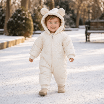 Baby Bear Hooded Winter Snowsuit Romper