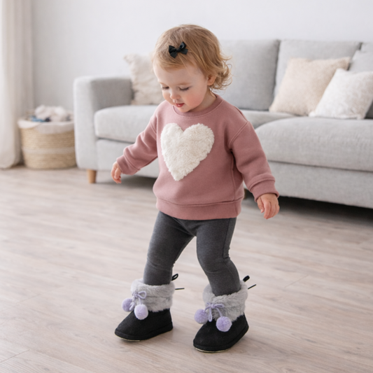 Winter Baby Snow Boots – Plush Warm First Walker Booties (0–18 Months)