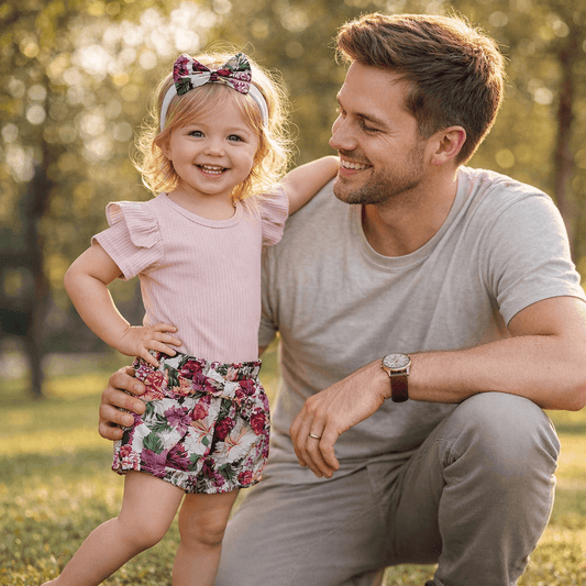 Completo Ricamato A Manica Corta Per Bambina