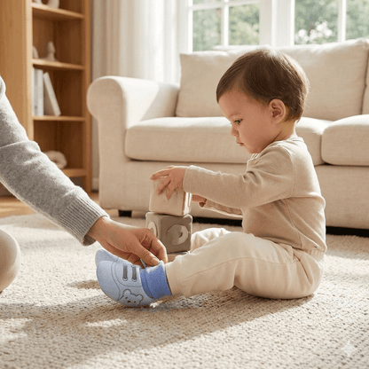 Baby Winter Booties – Non-Slip Plush Sock Shoes for Toddlers (1–3 years)