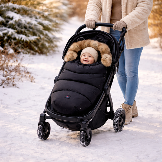 Baby Winter Stroller Sleeping Bag & Footmuff (0–3 Years) – Thick Warm Bunting Bag with Zipper Design