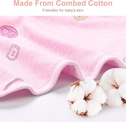 Baby Sleeping Bag Swaddle – Soft Cotton Wrap with Head Support for Newborns