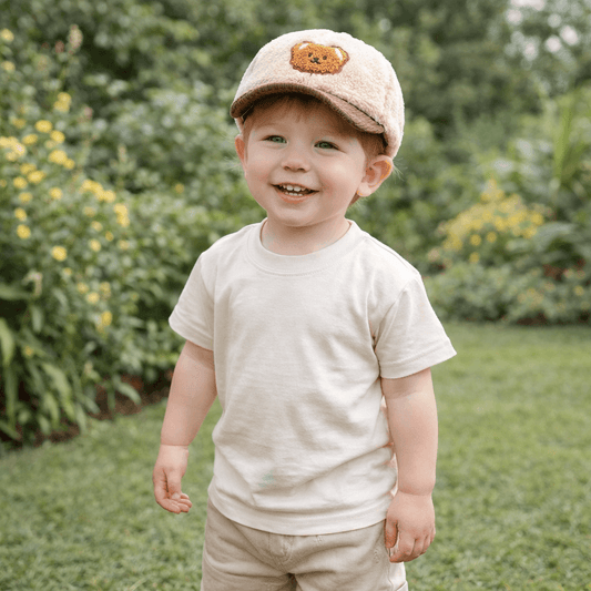 Cozy Bear Baby Baseball Cap for Babies and Toddlers