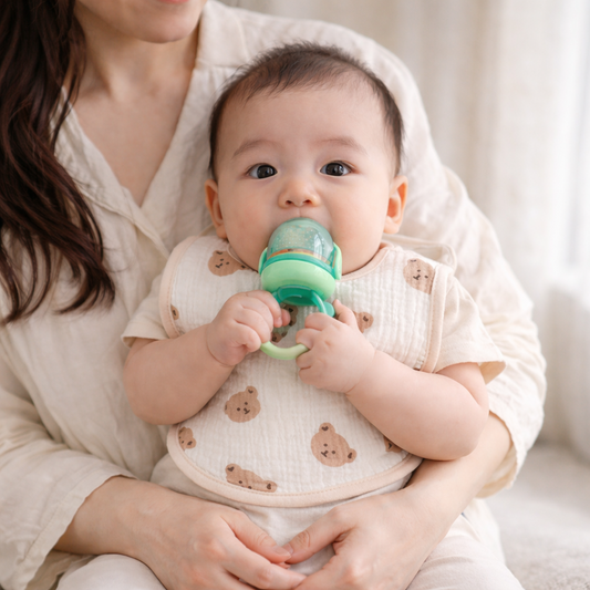 Cotton Gauze U-Shaped Baby Bib – Soft, Absorbent Muslin Drool Bib