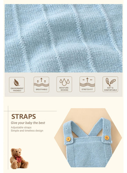 Cozy Knit Baby Romper & Hat Set (3-18 Months)