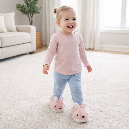 Cute Bunny Slippers for Kids – Cozy Warm Indoor Slippers for Toddlers & Kids