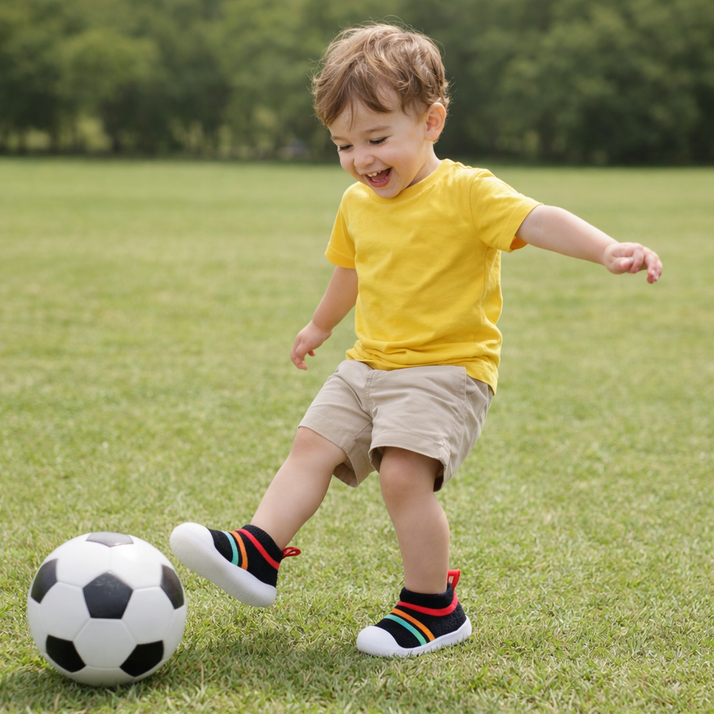 Flying Knit Sock Sneakers for Toddlers (Soft Sole, Breathable)