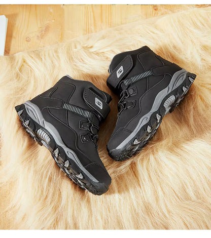 Kids Waterproof Winter Boots (Fleece-Lined Option) – Non-Slip Outdoor Ankle Boots