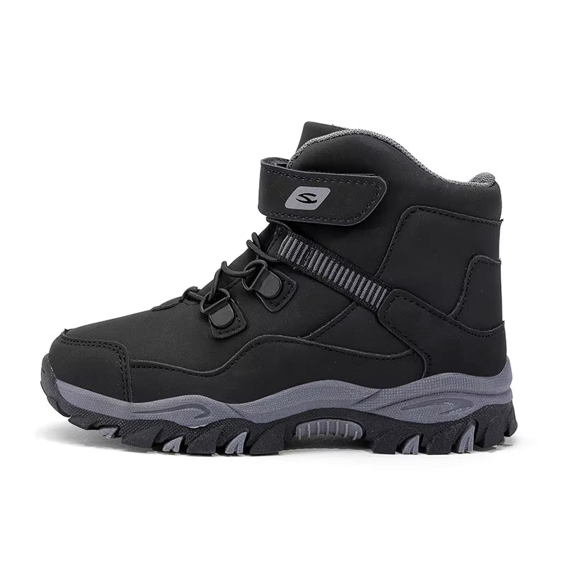 Kids Waterproof Winter Boots (Fleece-Lined Option) – Non-Slip Outdoor Ankle Boots