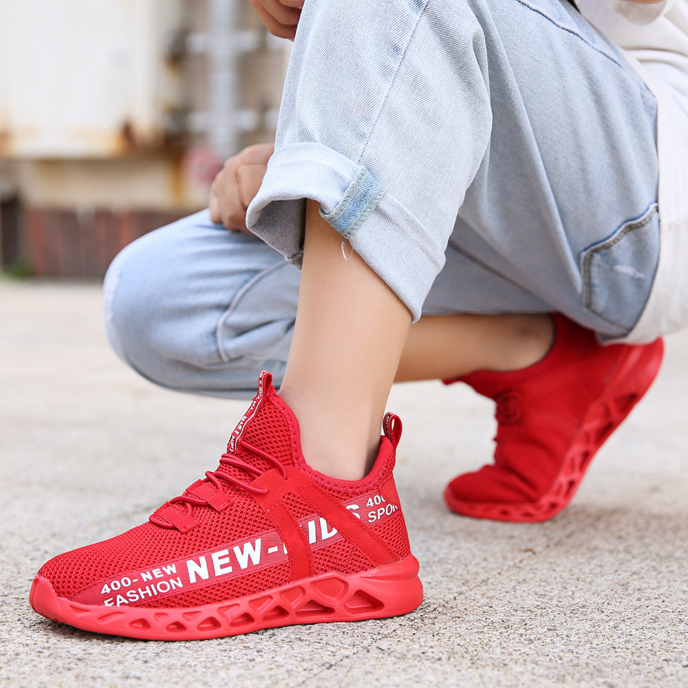 Kids Breathable Mesh Sneakers (Lightweight, Non-Slip Rubber Sole)