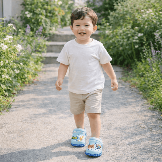 Kids' Cartoon Clog Sandals – Lightweight EVA Slip-On Shoes with Charm Decorations for Toddlers & Little Kids