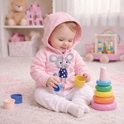 Kids Hooded Zip-Up Hoodie (Baby & Toddler) – Cute Printed Styles