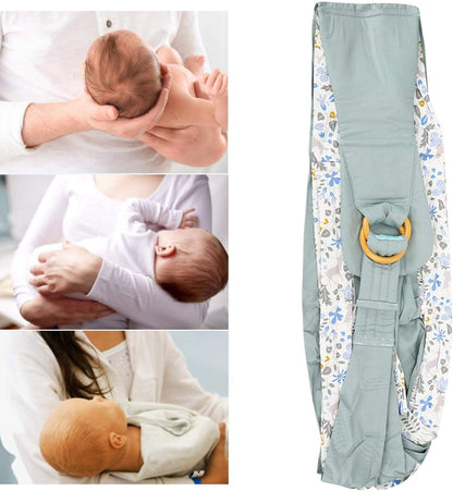 Soft Cotton Baby Sling Carrier – Lightweight One-Shoulder Wrap for Newborns & Toddlers