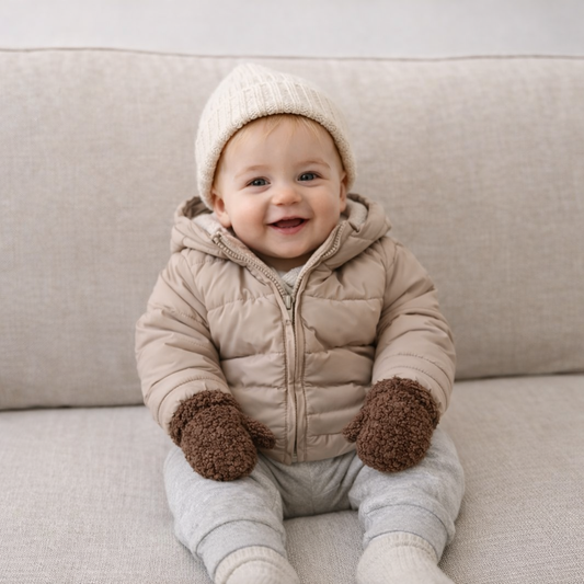 Plush Fleece Baby Mittens – Soft & Cozy Winter Gloves for Toddlers (1–3 Years)