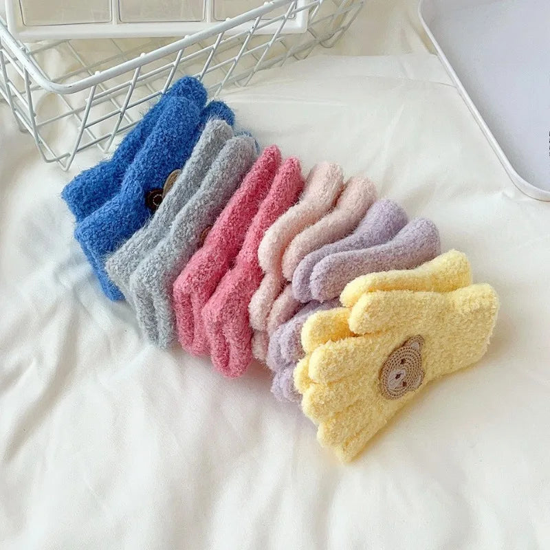 Toddler Plush Cartoon Gloves – Cozy Winter Warmth for Little Hands (Ages 1–3)