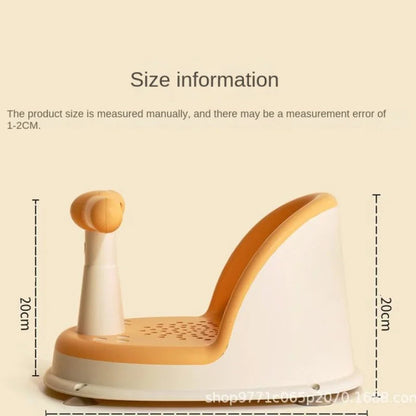 Soft Silicone Baby Bath Seat with Suction Base