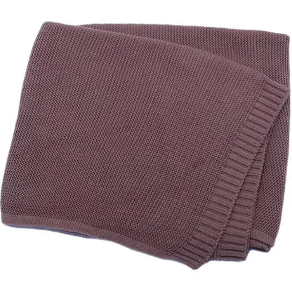 Personalized Embroidered Name Cotton Knit Baby Blanket