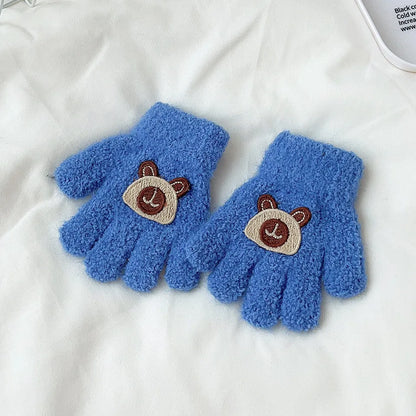 Toddler Plush Cartoon Gloves – Cozy Winter Warmth for Little Hands (Ages 1–3)