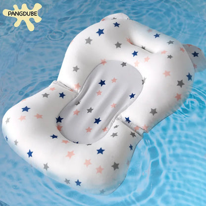 Star Print Adjustable Baby Bath Support Cushion