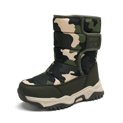 Waterproof Snow Boots for Kids – Plush-Lined Winter Boots with Non-Slip Sole (Toddlers & Youth)