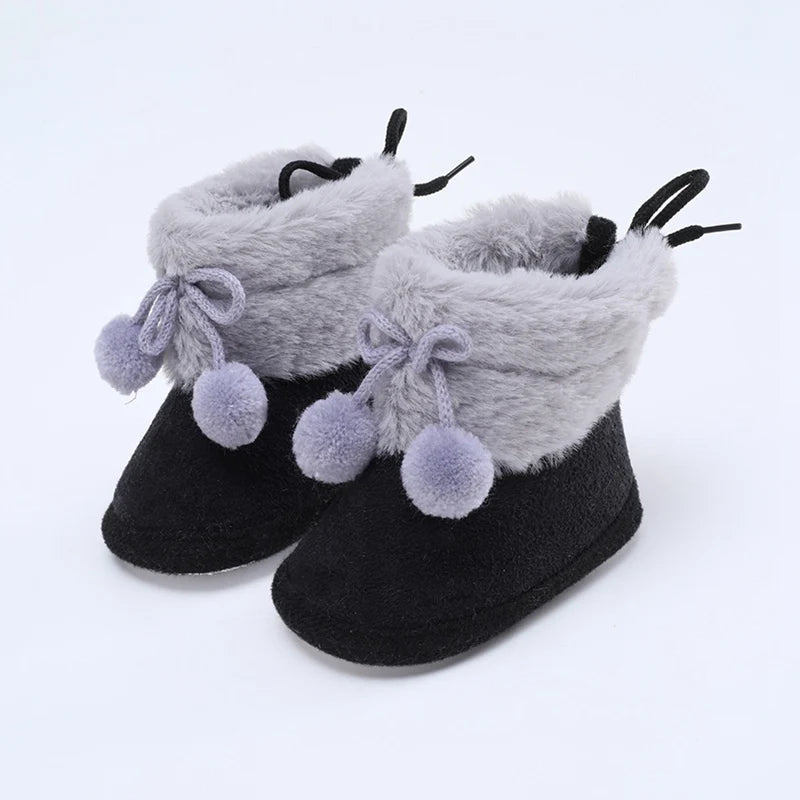 Winter Baby Snow Boots – Plush Warm First Walker Booties (0–18 Months)