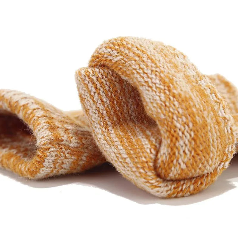 Soft-Knit Pom Pom Winter Trio: Cozy Beanie, Plush Infinity Scarf & Gloves Set