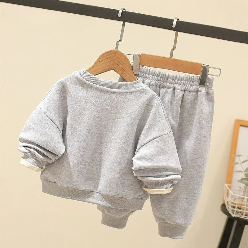 Cartoon Bunny Sweatshirt & Jogger Set for Kids – Cozy 2-Piece Outfit (Ages 2–7)