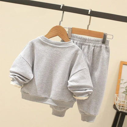 Cartoon Bunny Sweatshirt & Jogger Set for Kids – Cozy 2-Piece Outfit (Ages 2–7)