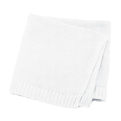 Personalized Embroidered Name Cotton Knit Baby Blanket