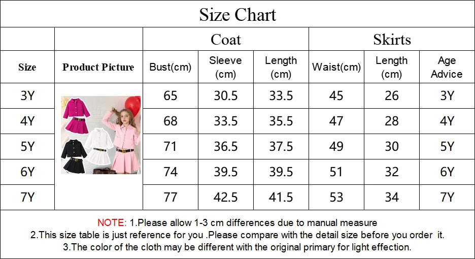 3D Rose Girls’ Blazer & Pleated Skirt Set