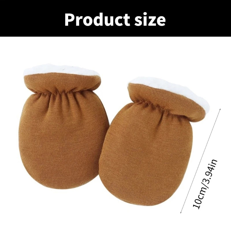 Newborn Anti-Scratch Baby Mittens – Soft Protective Hand Covers (0–12 Months)
