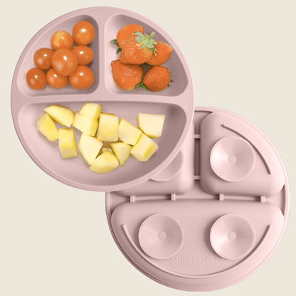 Three-Compartment Silicone Baby & Toddler Divided Plate