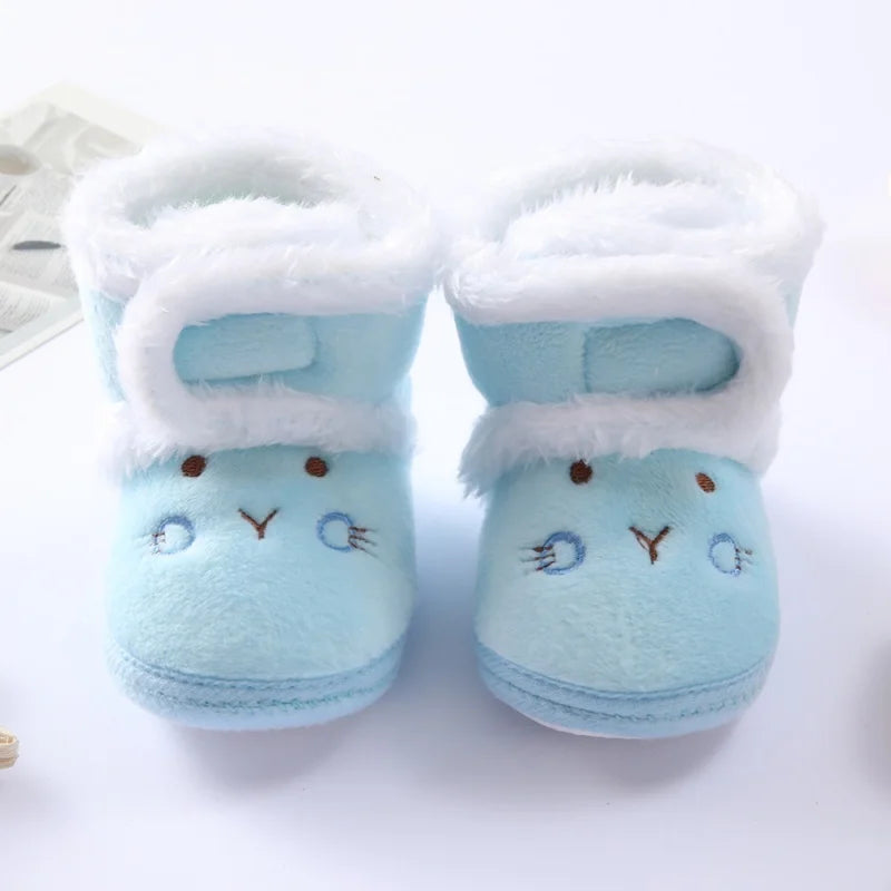 Soft Plush Bear Baby Booties – Cozy Winter First Walkers (0–18 Months)