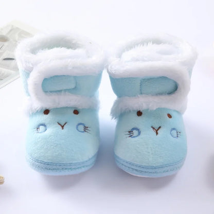 Soft Plush Bear Baby Booties – Cozy Winter First Walkers (0–18 Months)