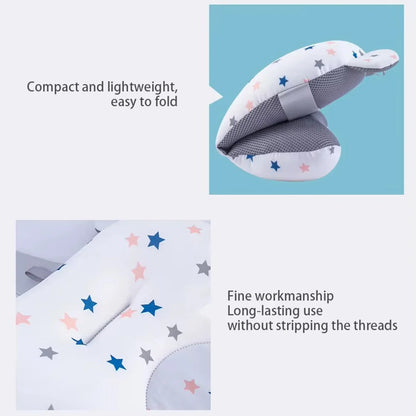 Star Print Adjustable Baby Bath Support Cushion