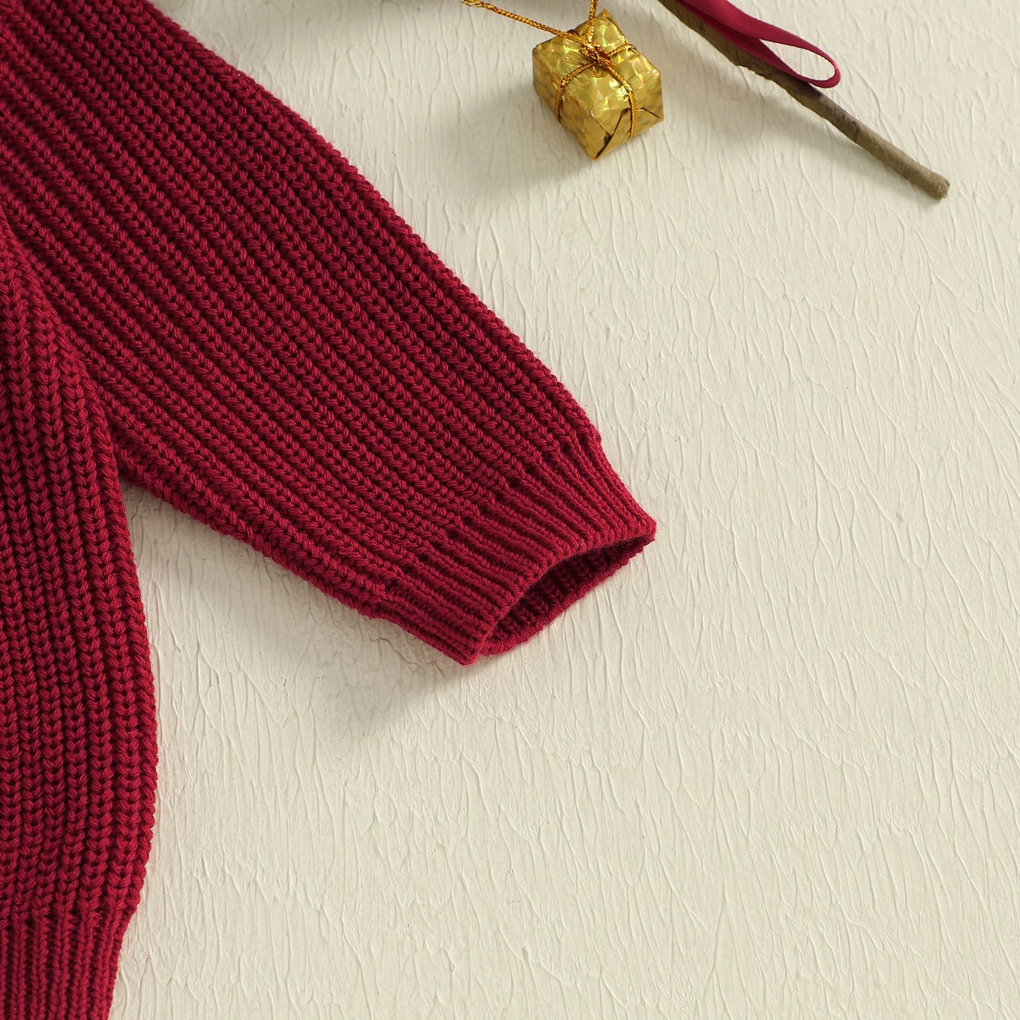 Kids Knit Sweater with 3D Beanie Detail – Cozy Crewneck Pullover (0 - 5 Years)
