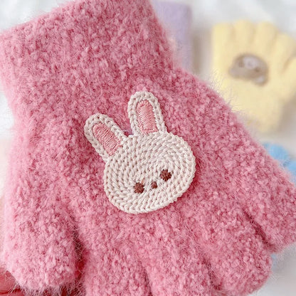 Toddler Plush Cartoon Gloves – Cozy Winter Warmth for Little Hands (Ages 1–3)