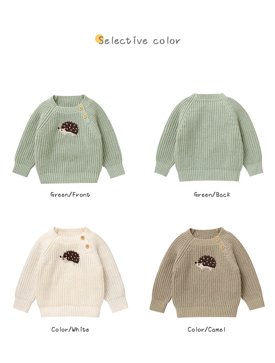 Cable-Knit Baby & Toddler Sweater – Soft Winter Pullover with Crew Neck (6 Months–3 Years)