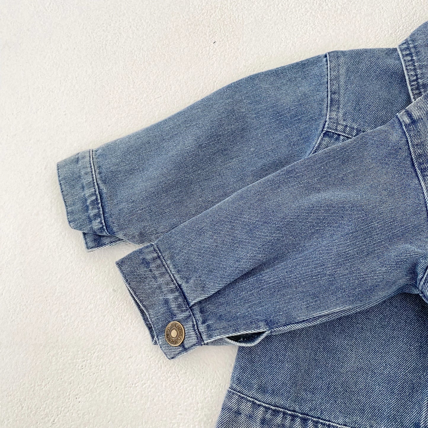Baby Denim Jacket with Double Pockets – Soft Cotton Button Jacket (Ages 6–24 Months)