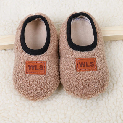 Sherpa Fleece Slip-On Slippers for Babies & Toddlers