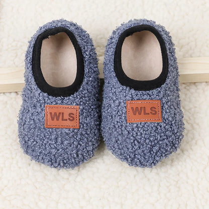 Sherpa Fleece Slip-On Slippers for Babies & Toddlers
