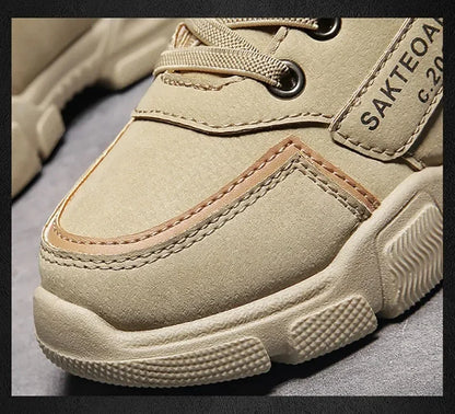 Plush-Lined Chunky Ankle Winter Boots for Kids