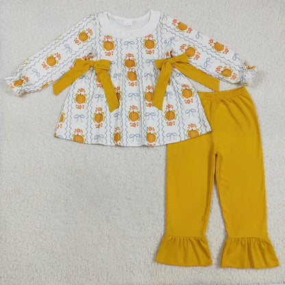 Harvest Charm Printed Two-Piece Outfit Sets for Baby & Toddler Girls