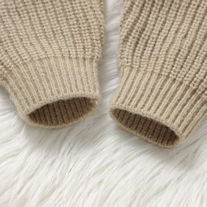 Knitted Animal Overall Romper for Babies