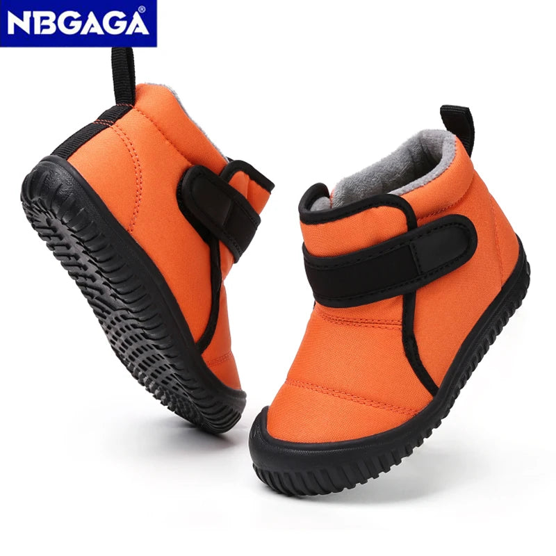 Warm Winter Snow Boots for Toddlers & Kids – Anti-Slip, Plush-Lined Outdoor Shoes