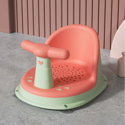 Soft Silicone Baby Bath Seat with Suction Base