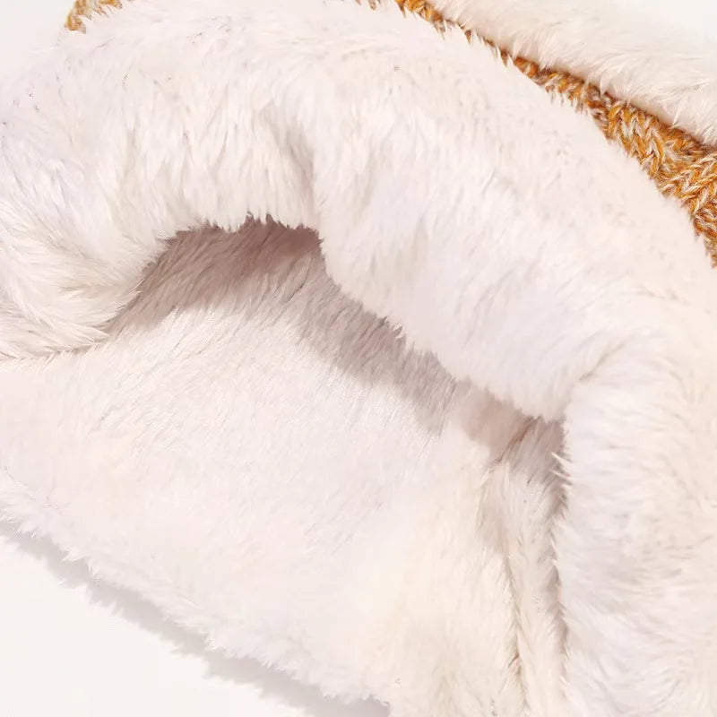 Soft-Knit Pom Pom Winter Trio: Cozy Beanie, Plush Infinity Scarf & Gloves Set